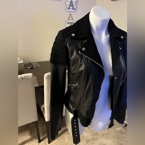 Artelier by Nicole Miller 100 % buttery soft Genuine Leather Jacket .NWOT size S - Picture 4 of 16